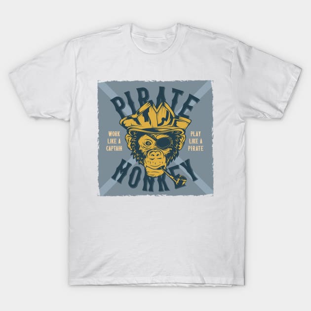 Pirate monkey T-Shirt by Design by Nara